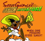 Speedy Gonzales Aztec Adventure title screen for GameBoy Color